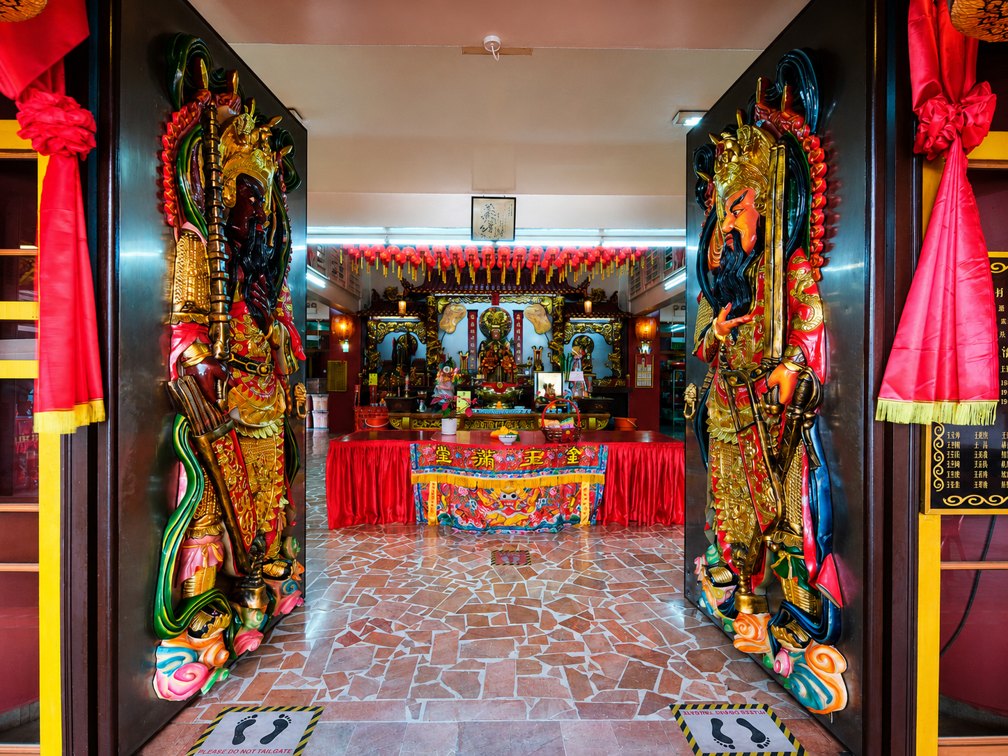 Exterior of Yan Kit Village Chinese Temple, a Hainan heritage Chinese temple in Singapore