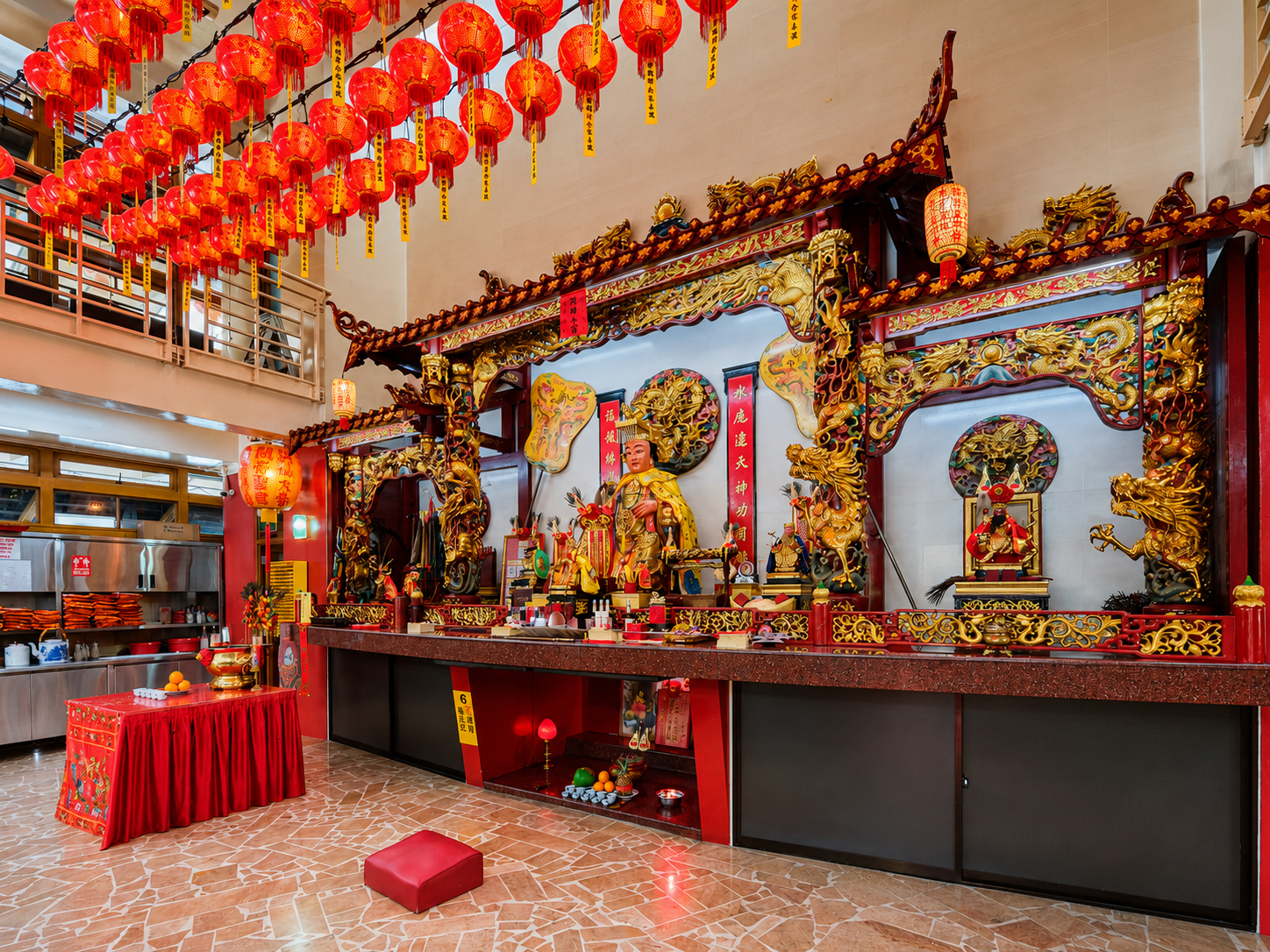 Shui Wei Sheng Niang altar at Yan Kit Village Chinese Temple Singapore